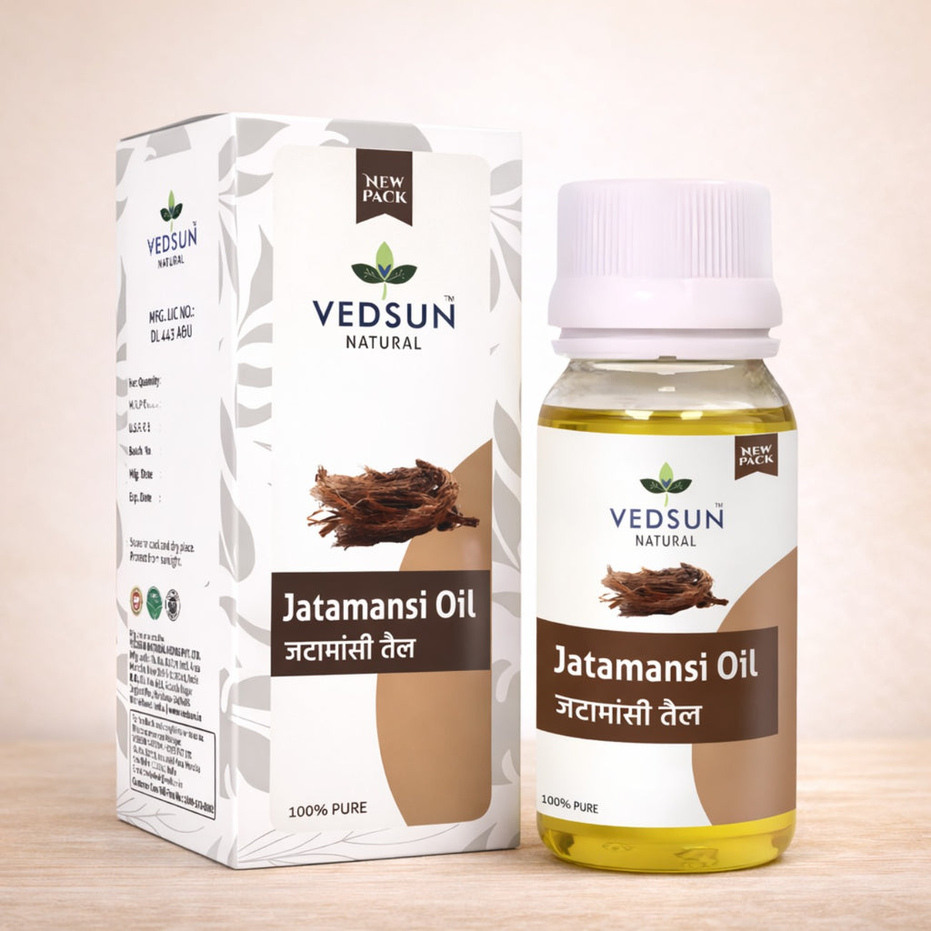 Jatamansi Oil by Vedsun – 100% Pure Spikenard Oil for Stress, Sleep & Hair Care
