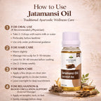 Jatamansi Oil by Vedsun – 100% Pure Spikenard Oil for Stress, Sleep & Hair Care