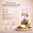 Jatamansi Oil by Vedsun – 100% Pure Spikenard Oil for Stress, Sleep & Hair Care