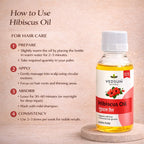 Hibiscus Oil by Vedsun – 100% Pure Hair Oil for Growth, Dandruff & Hair Strength