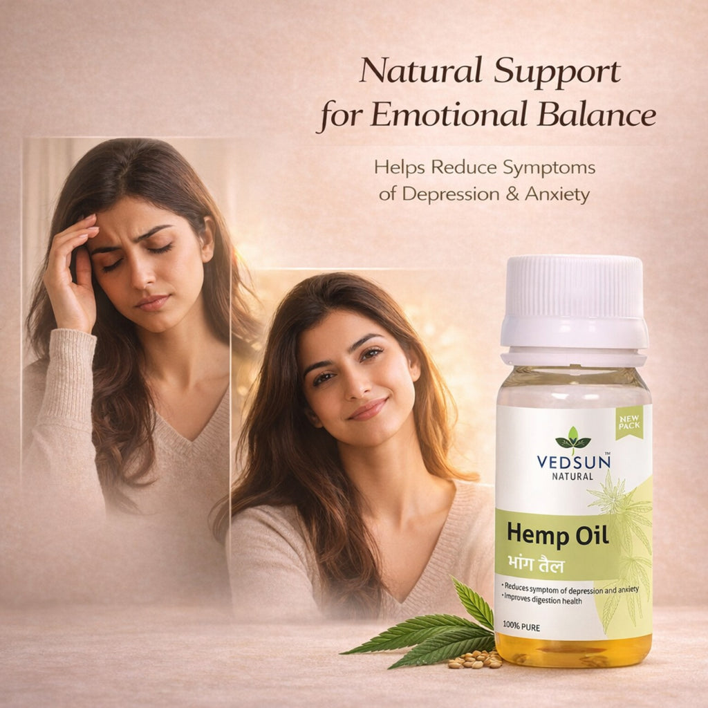 Hemp Oil by Vedsun – 100% Pure Hemp Seed Oil for Skin, Hair & Omega Wellness Support