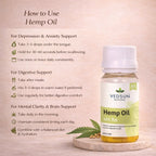 Hemp Oil by Vedsun – 100% Pure Hemp Seed Oil for Skin, Hair & Omega Wellness Support