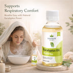 Eucalyptus Oil by Vedsun – 100% Pure Essential Oil for Cold, Pain Relief & Respiratory Support