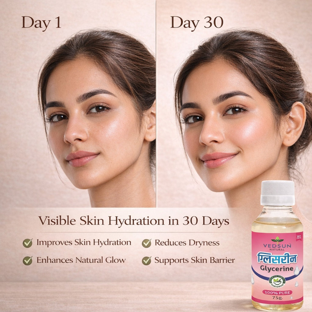 Glycerine by Vedsun – 100% Pure Vegetable Glycerin for Skin Hydration & Glow
