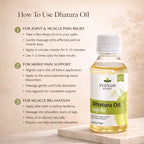 Dhatura Oil by Vedsun – 100% Pure Ayurvedic Oil for Joint Support & Pain Relief Massage