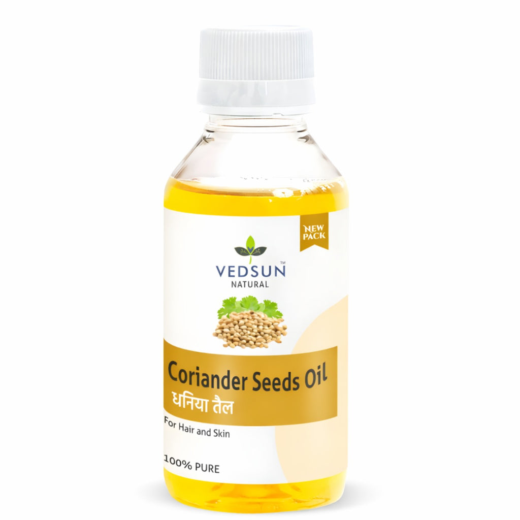 Coriander Seed Oil by Vedsun – 100% Pure Dhaniya Oil for Digestion, Skin & Aromatherapy