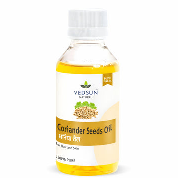 Coriander Seed Oil by Vedsun – 100% Pure Dhaniya Oil for Digestion, Skin & Aromatherapy