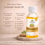 Coriander Seed Oil by Vedsun – 100% Pure Dhaniya Oil for Digestion, Skin & Aromatherapy