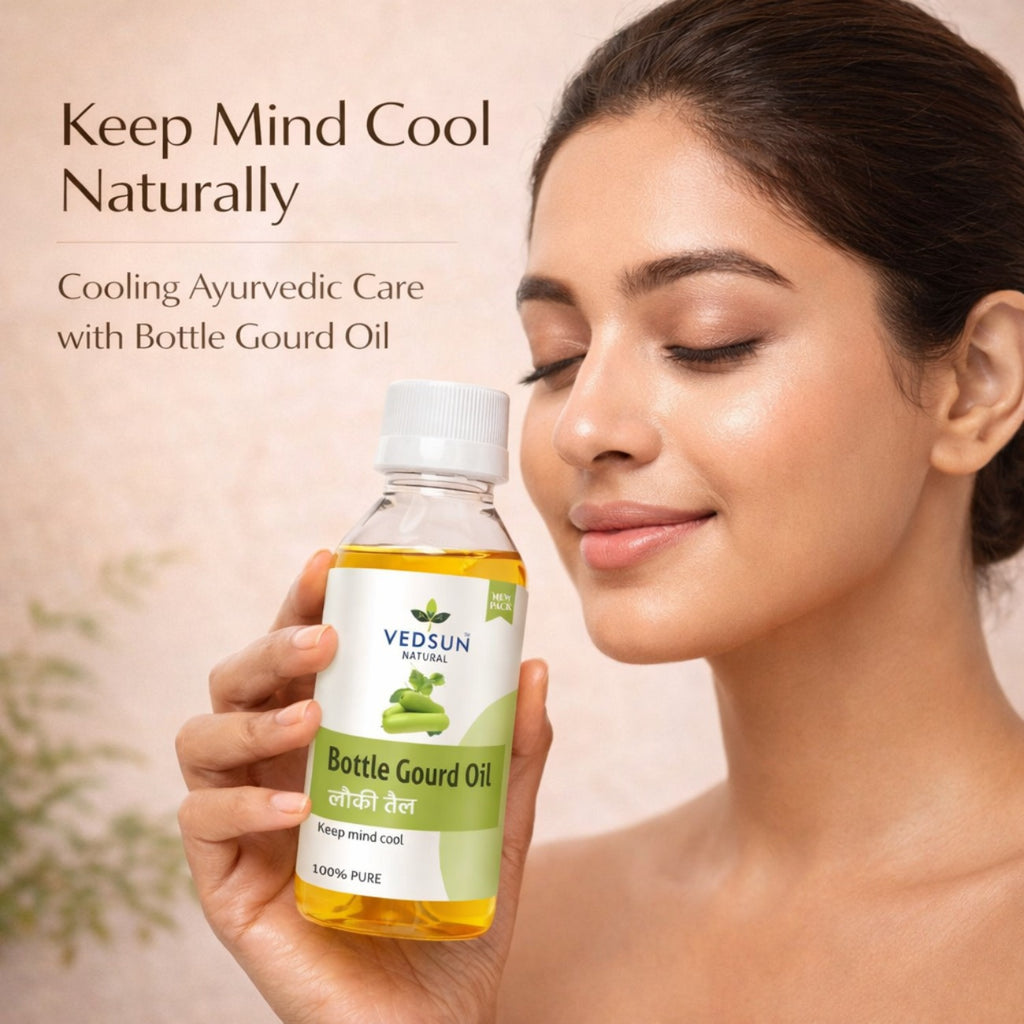 Bottle Gourd Oil by Vedsun – 100% Pure Lauki Oil for Hair Growth & Scalp Health