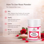 Rose Powder by Vedsun – 100% Pure Rose Petal Powder for Face Pack, Skin Glow & Care