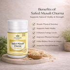 Safed Musli Churna by Vedsun – 100% Pure Powder for Stamina, Strength & Wellness