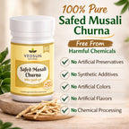 Safed Musli Churna by Vedsun – 100% Pure Powder for Stamina, Strength & Wellness