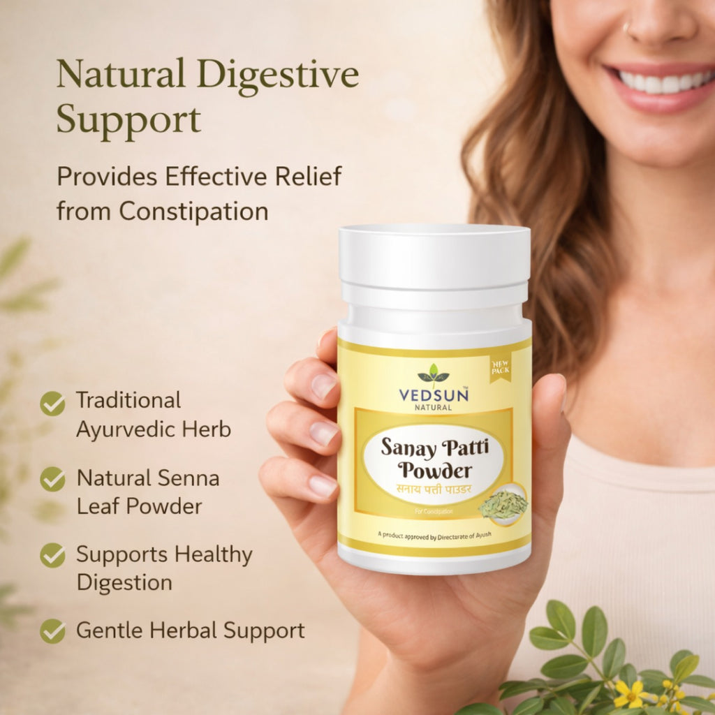 Sanay Patti Powder by Vedsun – 100% Pure Senna Powder Powder for Digestion & Wellness