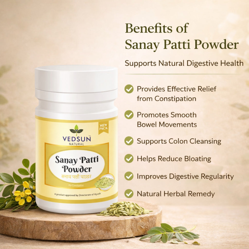 Sanay Patti Powder by Vedsun – 100% Pure Senna Powder Powder for Digestion & Wellness