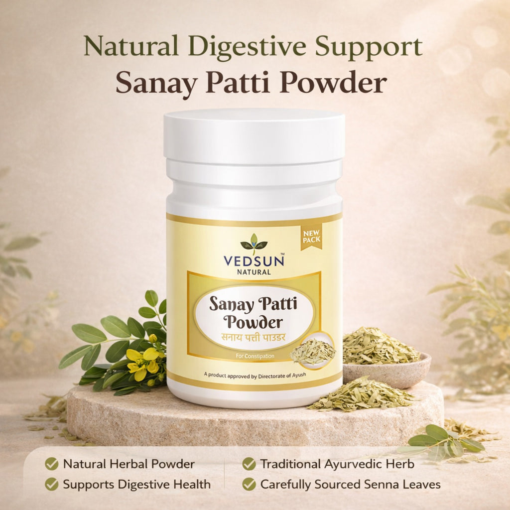 Sanay Patti Powder by Vedsun – 100% Pure Senna Powder Powder for Digestion & Wellness