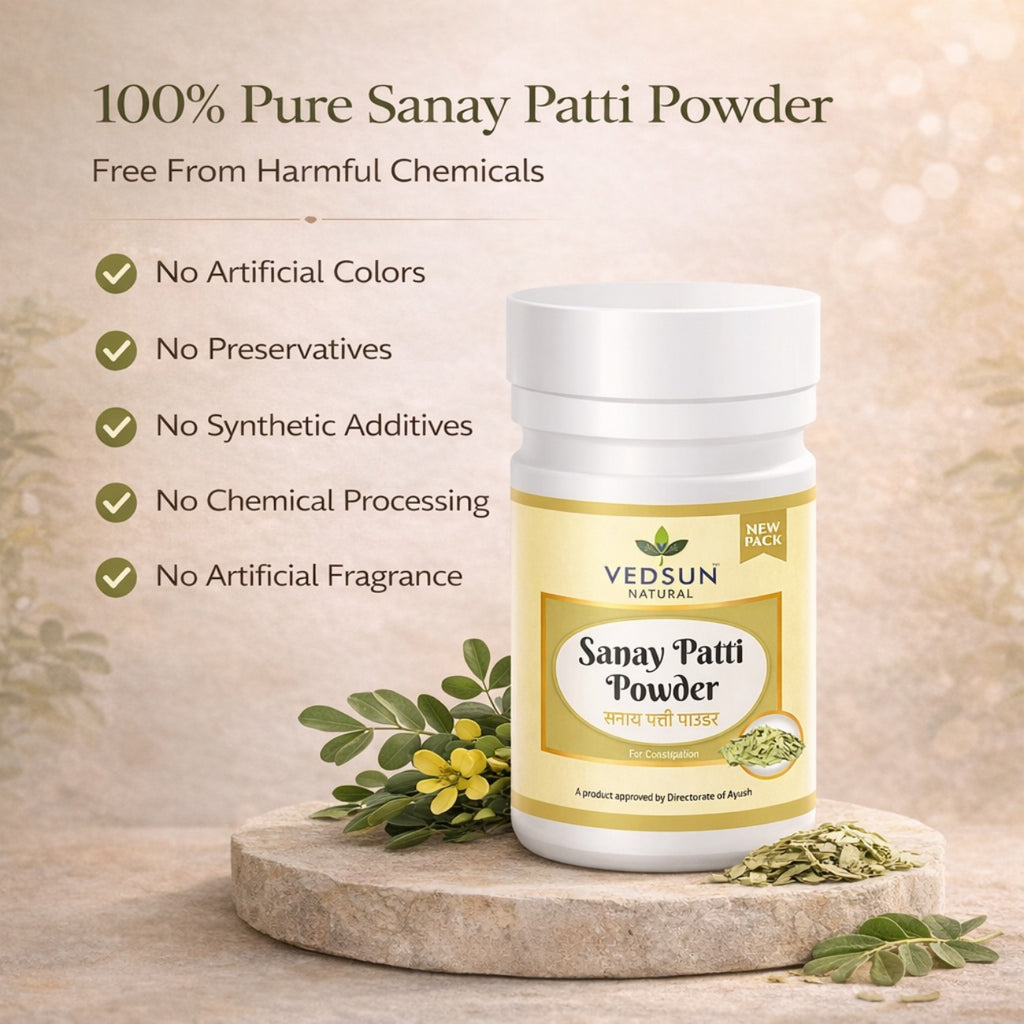 Sanay Patti Powder by Vedsun – 100% Pure Senna Powder Powder for Digestion & Wellness