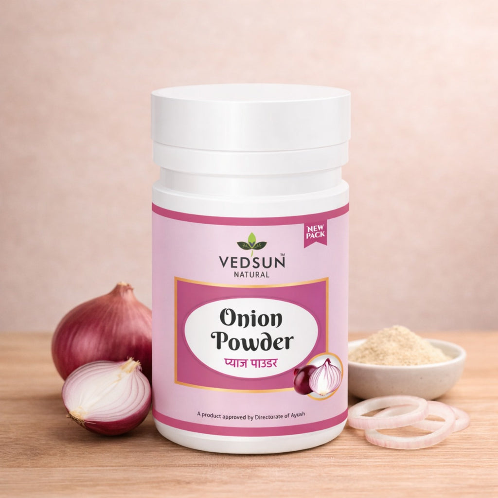Onion Powder by Vedsun – 100% Pure Natural Hair Growth & Hair Fall Control Powder