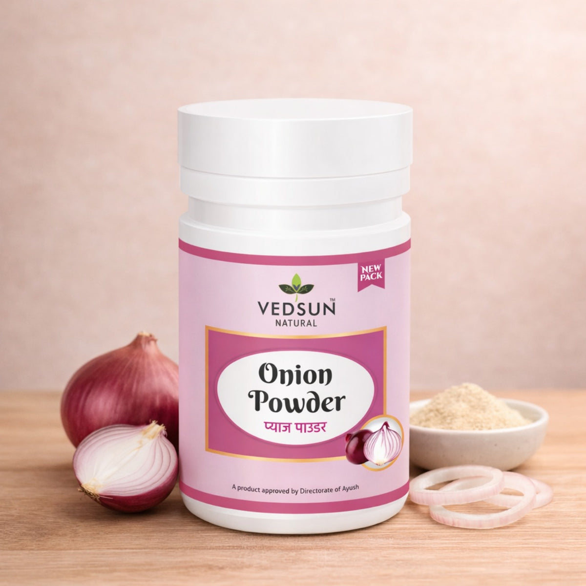 Onion Powder by Vedsun – 100% Pure Natural Hair Growth & Hair Fall Control Powder