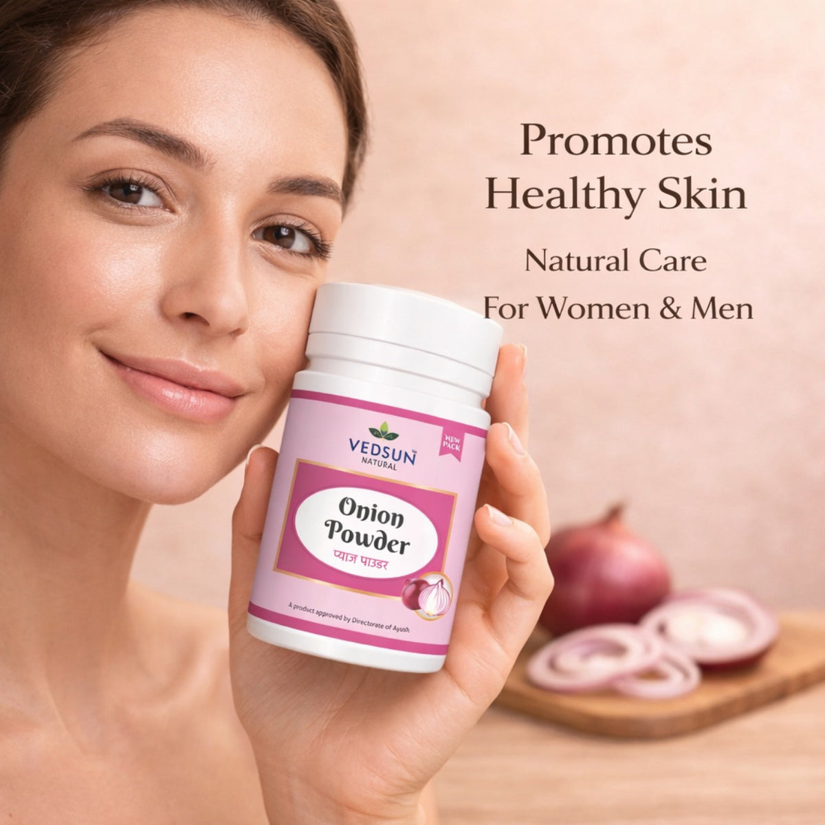 Onion Powder by Vedsun – 100% Pure Natural Hair Growth & Hair Fall Control Powder