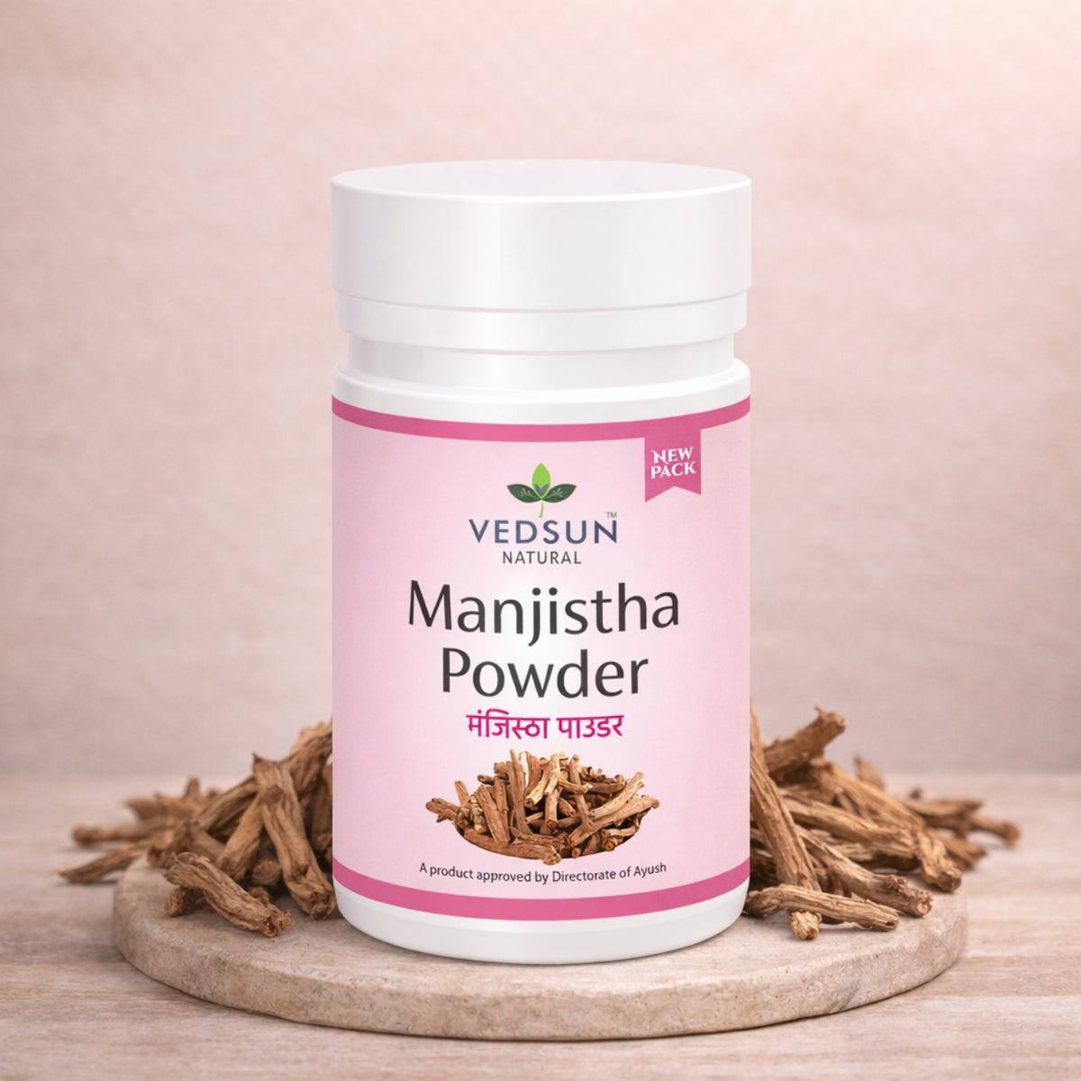 Manjistha Powder by Vedsun – 100% Pure Ayurvedic Churna for Skin Brightening & Detox