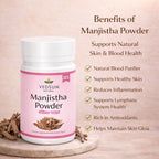 Manjistha Powder by Vedsun – 100% Pure Ayurvedic Churna for Skin Brightening & Detox