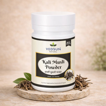 Kali Musli Churna by Vedsun – 100% Pure Black Musli Powder for Stamina & Energy Support