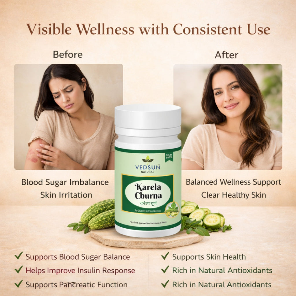 Karela Churna by Vedsun – 100% Pure Bitter Gourd Powder for Metabolic & Digestive Health