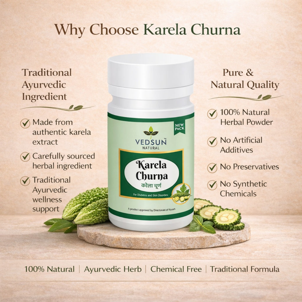 Karela Churna by Vedsun – 100% Pure Bitter Gourd Powder for Metabolic & Digestive Health