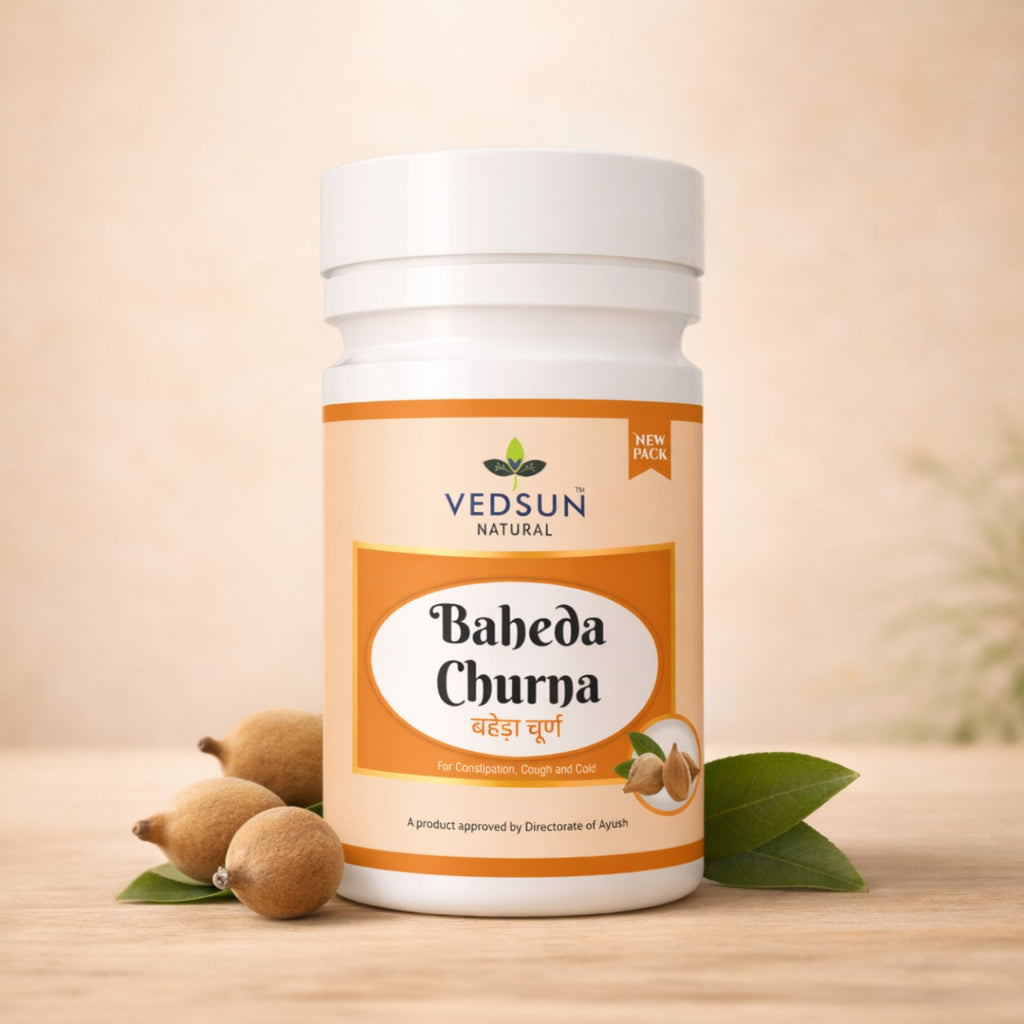 Baheda Churna 100gm by Vedsun – 100% Pure Bibhitaki Powder for Gut Health & Detox Support