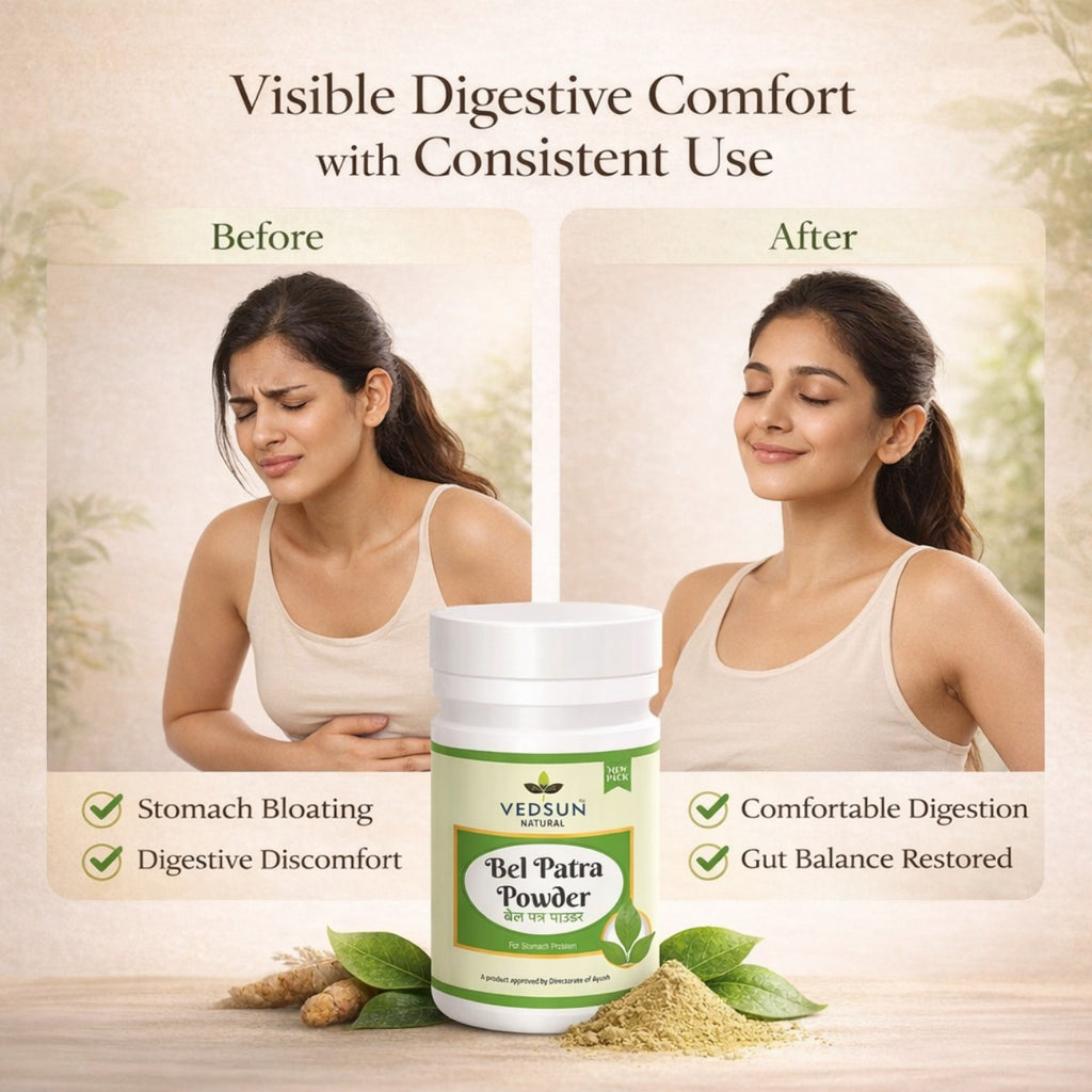 Vedsun Bel Patra Powder 100gm – 100% Pure Natural Powder for Pooja & Wellness Use