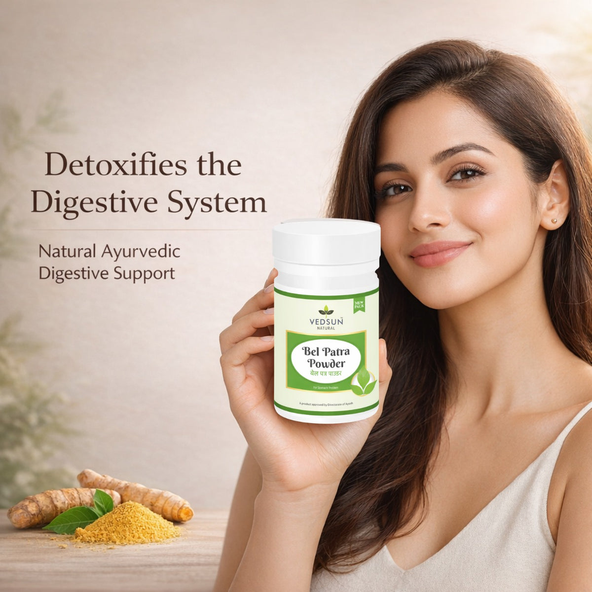 Vedsun Bel Patra Powder 100gm – 100% Pure Natural Powder for Pooja & Wellness Use