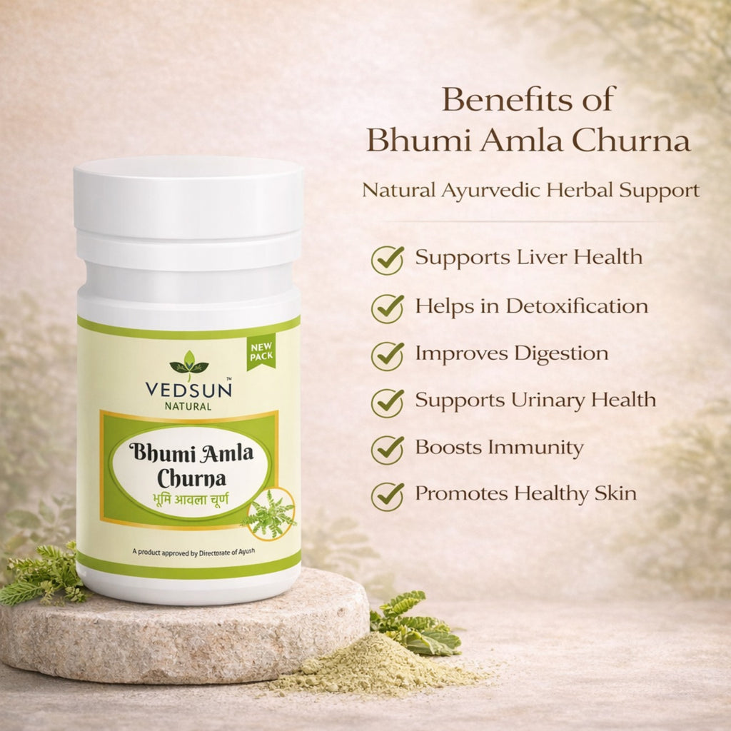 Bhumi Amla Churna by Vedsun – 100% Pure Bhui Amla Powder for Liver Detox & Health Support