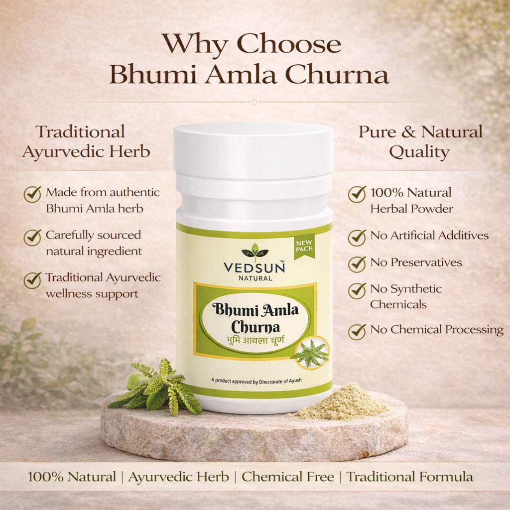 Bhumi Amla Churna by Vedsun – 100% Pure Bhui Amla Powder for Liver Detox & Health Support