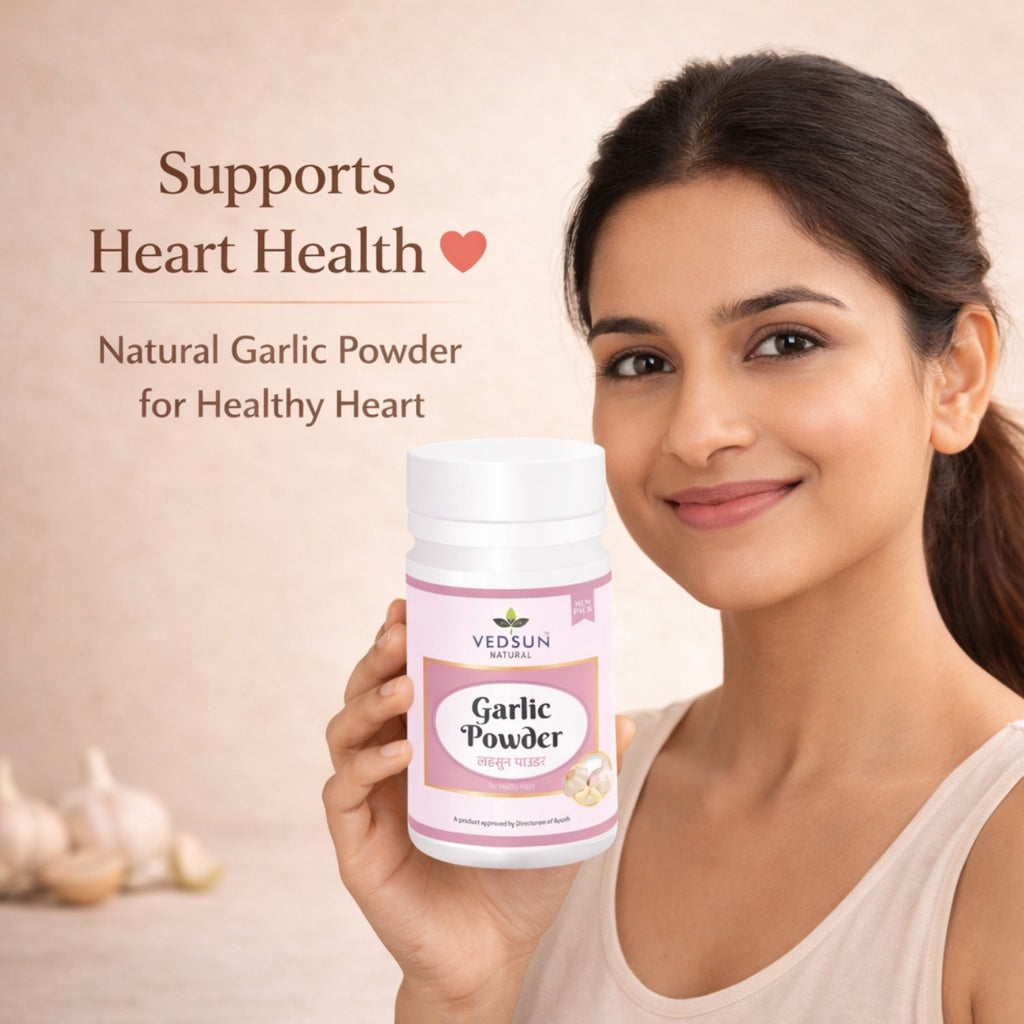 Garlic Powder by Vedsun – 100% Pure Lahsun Powder for Immunity & Digestive Support