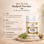Hadjod Powder by Vedsun – 100% Pure Cissus Quadrangularis Powder for Bone Health & Strength Support