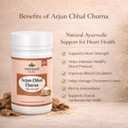Arjun Chaal Churna 100gm by Vedsun – 100% Pure Arjuna Bark Powder for Cardiovascular & Heart Support