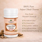 Arjun Chaal Churna 100gm by Vedsun – 100% Pure Arjuna Bark Powder for Cardiovascular & Heart Support