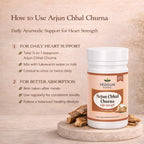 Arjun Chaal Churna 100gm by Vedsun – 100% Pure Arjuna Bark Powder for Cardiovascular & Heart Support