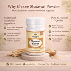 Shatavari Powder 100gm by Vedsun – 100% Pure Asparagus Racemosus Powder for Hormonal & Reproductive Wellness