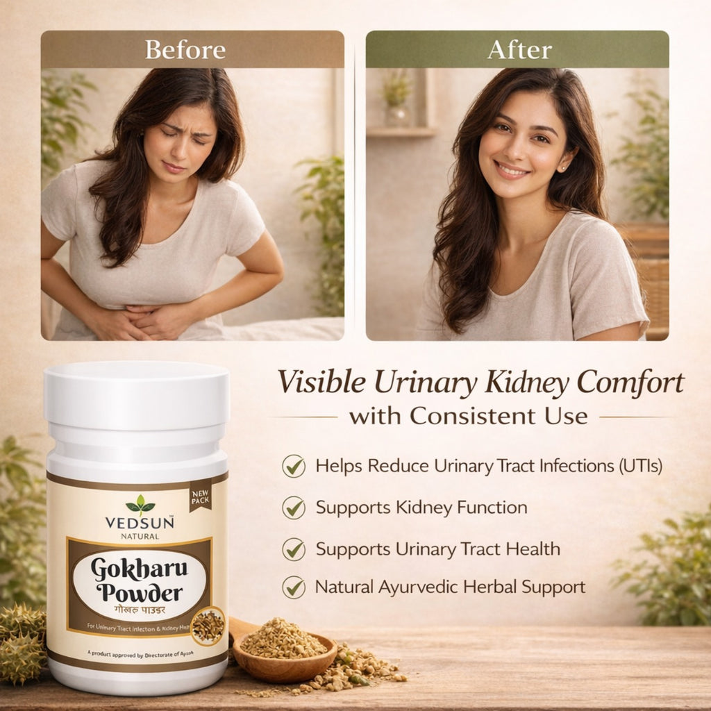 Gokharu Powder by Vedsun – 100% Pure Tribulus Terrestris Powder for Vitality & Urinary Health Support