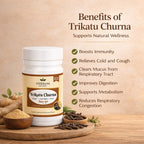 Trikatu Churna – Classical Ayurvedic Blend of Ginger, Black Pepper & Long Pepper for Digestive Health