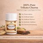 Trikatu Churna – Classical Ayurvedic Blend of Ginger, Black Pepper & Long Pepper for Digestive Health