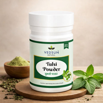 Tulsi Powder by Vedsun – 100% Pure Ocimum Sanctum Powder for Immunity & Respiratory Support