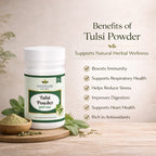 Tulsi Powder by Vedsun – 100% Pure Ocimum Sanctum Powder for Immunity & Respiratory Support