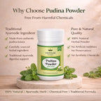 Pudina Powder by Vedsun – 100% Pure Mentha Spicata Powder for Digestion & Refreshment