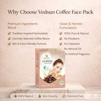 Vedsun Coffee Face Pack – Natural Coffee Face Mask for Tan Removal, Dead Skin Removal & Instant Glow