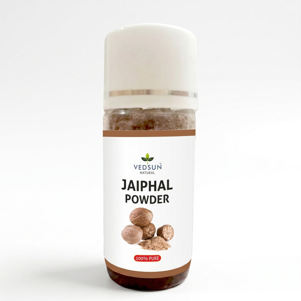 Jaiphal Powder by Vedsun – 100% Pure Nutmeg Powder for Skin Glow, Acne Care & Wellness