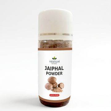 Jaiphal Powder by Vedsun – 100% Pure Nutmeg Powder for Skin Glow, Acne Care & Wellness