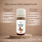 Jaiphal Powder by Vedsun – 100% Pure Nutmeg Powder for Skin Glow, Acne Care & Wellness