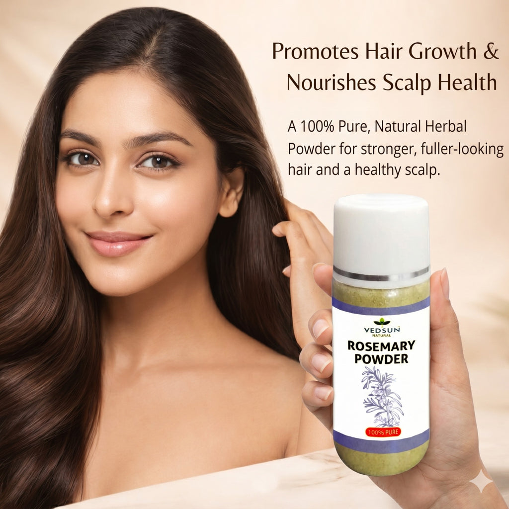 Rosemary Powder by Vedsun – 100% Pure Powder for Hair Growth, Scalp Care & Hair Strength